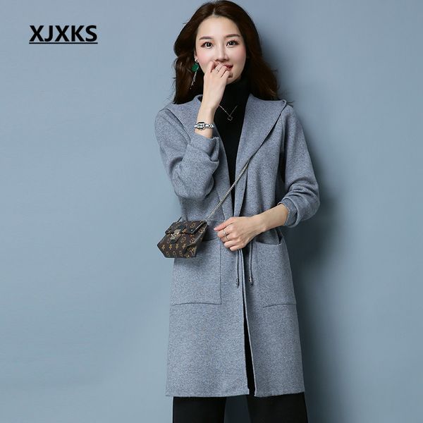 xjxks hooded sashes lace up woolen coats for ladies clothing casual streetwear women blends coat, Black
xjxks hooded sashes lace up woolen coats for ladies clothing casual streetwear women blends coat, Black