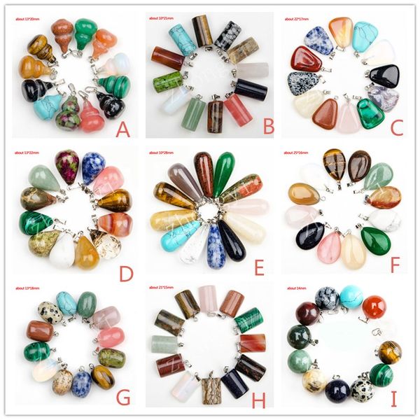 fashion healing crystals point turquoise amethyst rose quartz chakra water drop natural stone pendants charms for stone necklaces, Bronze;silver
fashion healing crystals point turquoise amethyst rose quartz chakra water drop natural stone pendants charms for stone necklaces, Bronze;silver