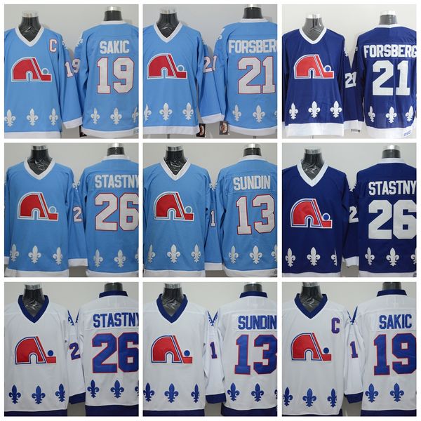 квебек nordiques #19 joe sakic 21 forsberg 26 stastny 13 sundin 32 brousseau белй drak вело-голђбой оккей джеѬ, Black;red
квебек nordiques #19 joe sakic 21 forsberg 26 stastny 13 sundin 32 brousseau белй drak вело-голђбой оккей джеѬ, Black;red