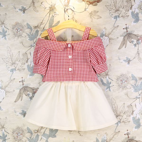 kids baby girls clothing sets summer fashion style baby girls strapless plaid shirt short skirt tutu dress outfits, White
kids baby girls clothing sets summer fashion style baby girls strapless plaid shirt short skirt tutu dress outfits, White
