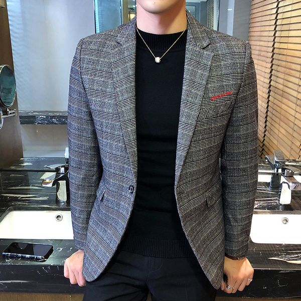 autumn mens plaid blazer business casual men slim fit blazerjacket ropa de hombre 2018 blazer one button outfit (size m-5xl, White;black
autumn mens plaid blazer business casual men slim fit blazerjacket ropa de hombre 2018 blazer one button outfit (size m-5xl, White;black
