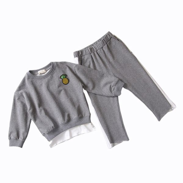 kids children baby girls clothing set 2018 autumn solid black t shirt pants sport suit for toddler girl clothes outfit tracksuit, White
kids children baby girls clothing set 2018 autumn solid black t shirt pants sport suit for toddler girl clothes outfit tracksuit, White