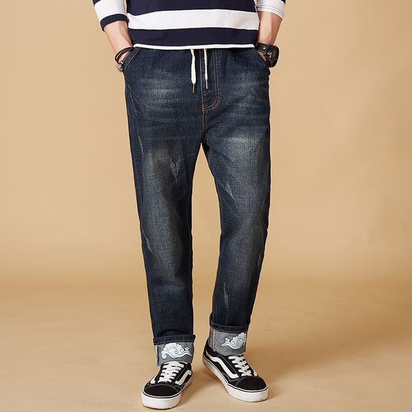 big size -8xl man jeans high stretch straight long slim trousers fashion casual blue black denim male business jeanswear pants
big size -8xl man jeans high stretch straight long slim trousers fashion casual blue black denim male business jeanswear pants
