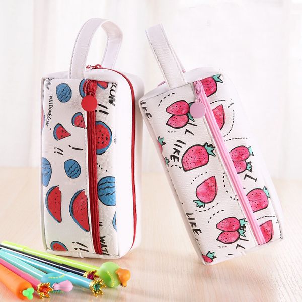 portable sweet fruit pu pencil case cute strawberry watermelon pen bag stationery school office supplies kids storage bags
portable sweet fruit pu pencil case cute strawberry watermelon pen bag stationery school office supplies kids storage bags