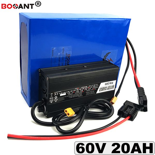 Image of 60V Rechargeable Lithium Battery 60V 20Ah for 800W 1000W 1500W Motor Electric Bike Battery 60V with 5A Charger free shipping