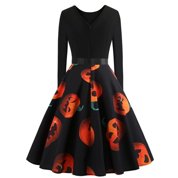 New Halloween Stage Dress Long Sleeve Slim Fit Funny Pumkin Ball Gown Festival Custome Suits Femme Performance Wears
New Halloween Stage Dress Long Sleeve Slim Fit Funny Pumkin Ball Gown Festival Custome Suits Femme Performance Wears