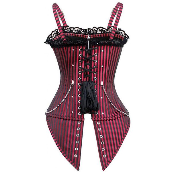 s-xxl body shaper new fashion striped gothic punk steampunk overbust corset waist trainer corsets and bustiers
s-xxl body shaper new fashion striped gothic punk steampunk overbust corset waist trainer corsets and bustiers