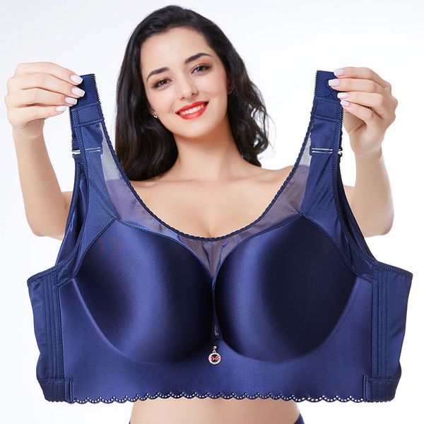 

women bra plus size d e cup seamless push up bra brassiere full cup thin underwear 85 90 95 100 105 110 115 120, Red;black