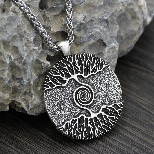 whole salevikings amulet the tree of life yggdrasil nordic talisman pendant necklace - stainless steel chain, Silver
whole salevikings amulet the tree of life yggdrasil nordic talisman pendant necklace - stainless steel chain, Silver