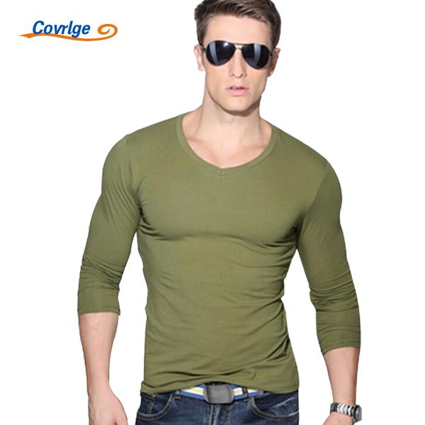 covrlge new men fashion solid t-shirt spring long sleeve slim shirt brand clothing casual mens v-neck tshirt for man mtl001, White;black
covrlge new men fashion solid t-shirt spring long sleeve slim shirt brand clothing casual mens v-neck tshirt for man mtl001, White;black