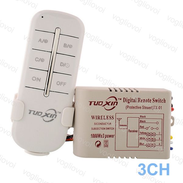 switch receiver 3ch way 220v for led ceiling panel lamps bulbs digital rf remote controller wireless transmitter plastic dhl
switch receiver 3ch way 220v for led ceiling panel lamps bulbs digital rf remote controller wireless transmitter plastic dhl