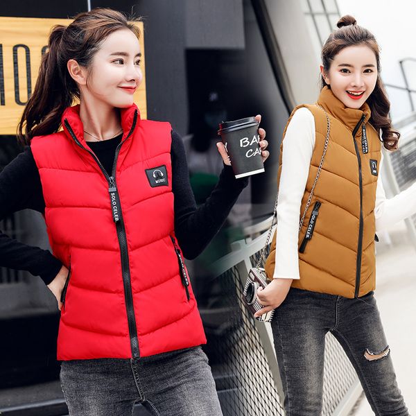 women winter 2018 short vest casual autumn solid thicken warm cotton padded waistcoat parka stand collar sleeveless vest m-4xl, Black;white
women winter 2018 short vest casual autumn solid thicken warm cotton padded waistcoat parka stand collar sleeveless vest m-4xl, Black;white