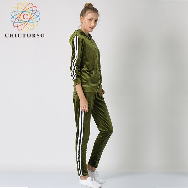 chictorso 2018 new fashion casual women suit velvet tracksuit two piece set sweatshirts long sleeve zipper hooded pants, Gray
chictorso 2018 new fashion casual women suit velvet tracksuit two piece set sweatshirts long sleeve zipper hooded pants, Gray