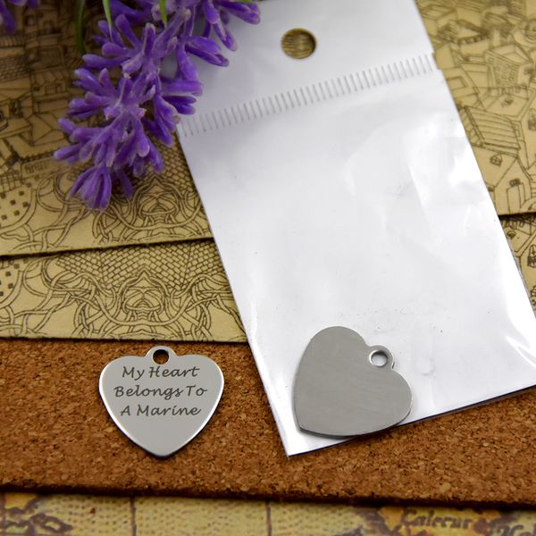 40pcs--"my heart belong to a marine"stainless steel charms more style for choosing diy charms pendants for necklace, Bronze;silver
40pcs--"my heart belong to a marine"stainless steel charms more style for choosing diy charms pendants for necklace, Bronze;silver