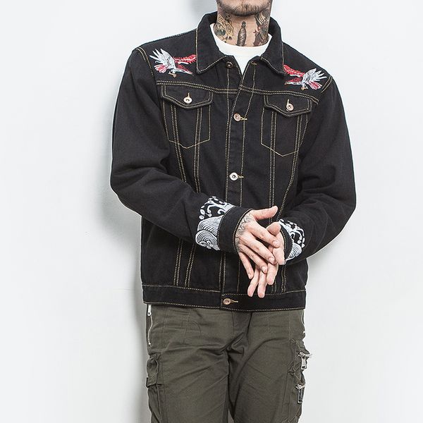 oversized mens bomber denim jackets 2018 new eagle embroidery design outerwear casual clothing 4xl 5xl #959, Black;brown
oversized mens bomber denim jackets 2018 new eagle embroidery design outerwear casual clothing 4xl 5xl #959, Black;brown