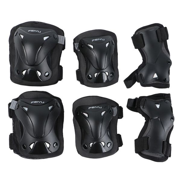 6pcs/set skateboard protective gear set elbow knee pads hand guard for kids children's roller ice skating cycling riding gift, Black;gray
6pcs/set skateboard protective gear set elbow knee pads hand guard for kids children's roller ice skating cycling riding gift, Black;gray