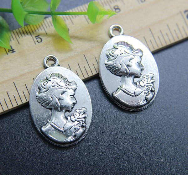 wholesale 100pcs beautiful women charms pendant retro jewelry making diy keychain ancient silver pendant for bracelet earrings 31*20mm, Bronze;silver
wholesale 100pcs beautiful women charms pendant retro jewelry making diy keychain ancient silver pendant for bracelet earrings 31*20mm, Bronze;silver