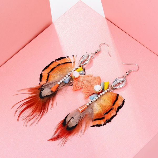 spring and summer stainless steel irregular shape handmade feather earrings bohemian ethnic style earrings seaside holiday accessories, Golden
spring and summer stainless steel irregular shape handmade feather earrings bohemian ethnic style earrings seaside holiday accessories, Golden