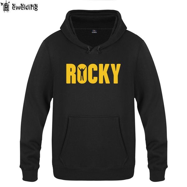 mens hoodies balboa rocky print hoodie men hip hop fleece long sleeve man's sweatshirt coat pullover tracksuit moleton masculino, Black 
mens hoodies balboa rocky print hoodie men hip hop fleece long sleeve man's sweatshirt coat pullover tracksuit moleton masculino, Black