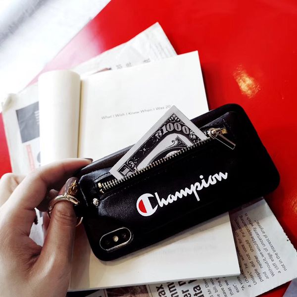 Detachable Leather Wallet Chain Back Case Zipper Holster Pouch Tide Brand Champion for iPhone XS Max XR X 6s 7 8 Plus Kickstand
Detachable Leather Wallet Chain Back Case Zipper Holster Pouch Tide Brand Champion for iPhone XS Max XR X 6s 7 8 Plus Kickstand