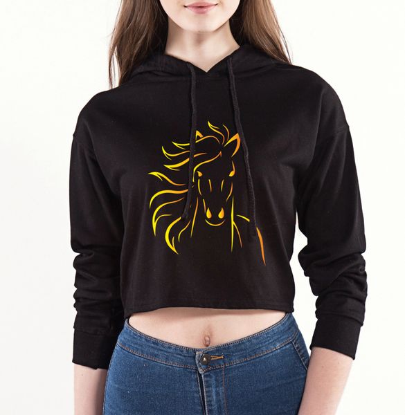 2018 new summer kawaii exposed navel short hoodie print horse stick figures funny women hoodies harajuku style hoody cotton, Black
2018 new summer kawaii exposed navel short hoodie print horse stick figures funny women hoodies harajuku style hoody cotton, Black