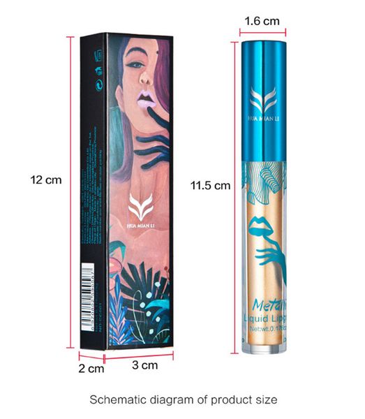 huamianli 12 color shimmer liquid lip gloss matte batom makeup metallic lipstick long lasting lips moisturizer glitter lipgloss 2018 good
huamianli 12 color shimmer liquid lip gloss matte batom makeup metallic lipstick long lasting lips moisturizer glitter lipgloss 2018 good
