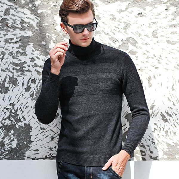 new pure wool high collar thickened jacquard stripe men sweater autumn winter casual computer knitted pullovers 2xl, White;black
new pure wool high collar thickened jacquard stripe men sweater autumn winter casual computer knitted pullovers 2xl, White;black