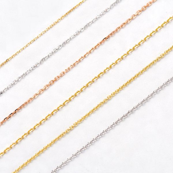 ani 18k yellow gold (au750) chain necklace for women engagement fine jewelry cross chain for pendant 16 inches or 18 inches, Silver
ani 18k yellow gold (au750) chain necklace for women engagement fine jewelry cross chain for pendant 16 inches or 18 inches, Silver