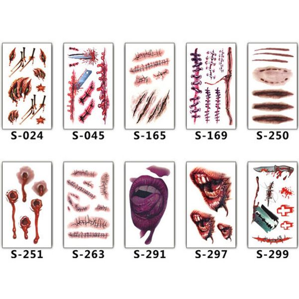 20 styles 10.5x6cm environmentally friendly and non-toxic halloween scar tattoo stickers party bar waterproof stickers
20 styles 10.5x6cm environmentally friendly and non-toxic halloween scar tattoo stickers party bar waterproof stickers