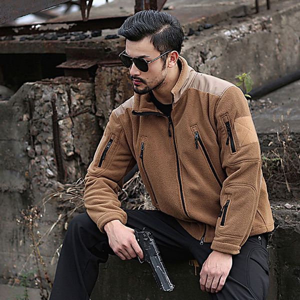 men's tactical fleece jacket army soft shell combat jacket coat uniform winter casual thermal breathable hunt jackets, Black;brown
men's tactical fleece jacket army soft shell combat jacket coat uniform winter casual thermal breathable hunt jackets, Black;brown