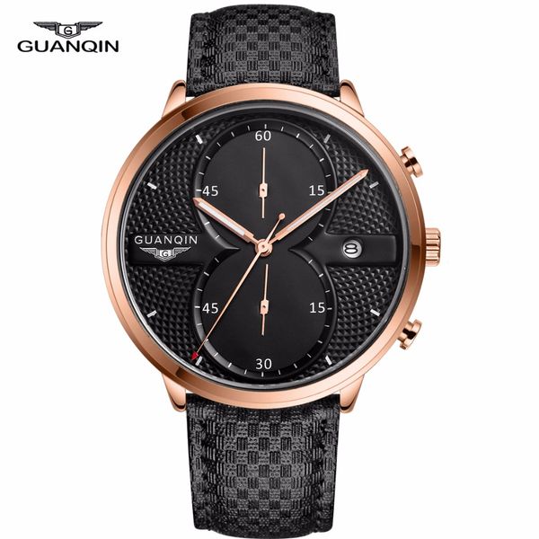 guanqin 2018 men business watches chronograph watch man sport quartz wristwatch men clock, Slivery;brown
guanqin 2018 men business watches chronograph watch man sport quartz wristwatch men clock, Slivery;brown