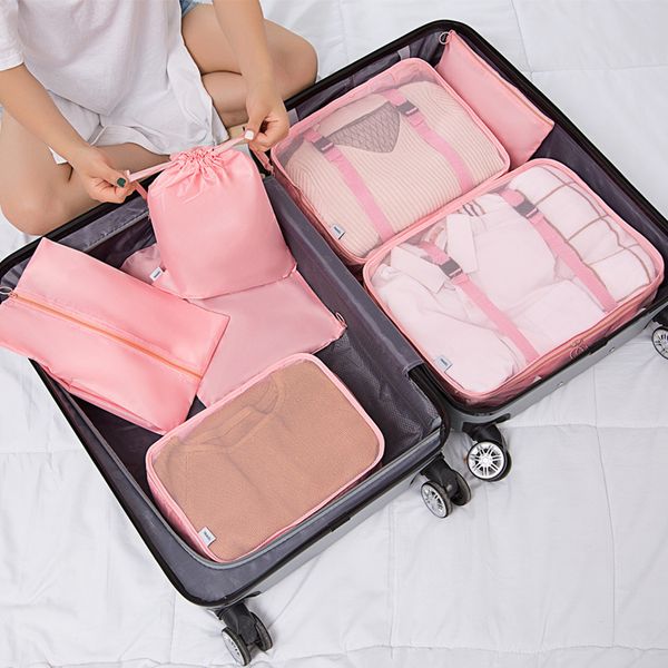 7pcs travel waterproof storage bag set for cloth organizer tidy wardrobe suitcase pouch travel organizer bag case shoes packing
7pcs travel waterproof storage bag set for cloth organizer tidy wardrobe suitcase pouch travel organizer bag case shoes packing