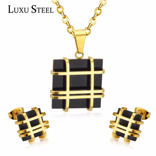 women jewelry sets luxusteel jewelry sets stainless steel geometry shape pendant necklace earring for women chain necklace, Silver
women jewelry sets luxusteel jewelry sets stainless steel geometry shape pendant necklace earring for women chain necklace, Silver
