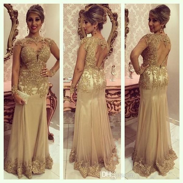 arabic gold prom dresses 2018 sequins appliques a line long sleeves evening dresses beaded backless floor length party dresses plus size 30, Black
arabic gold prom dresses 2018 sequins appliques a line long sleeves evening dresses beaded backless floor length party dresses plus size 30, Black