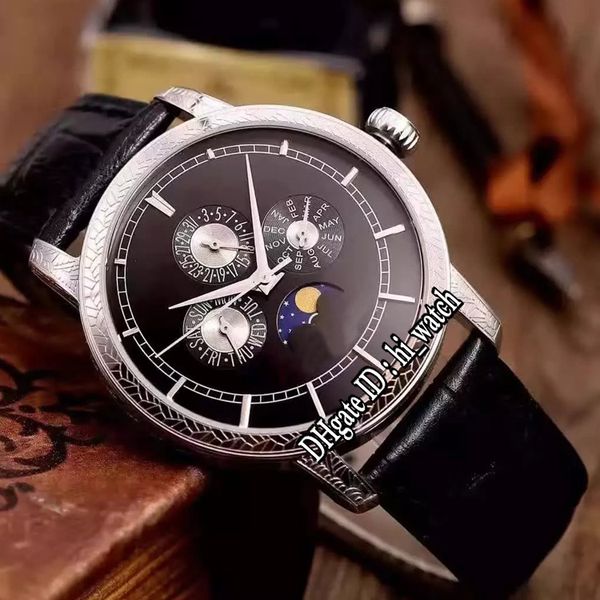 new metiers d'art 88172/001r-a104 perpetual calendar complex function steel case black dial swiss quartz moon phase mens watch leather, Slivery;brown
new metiers d'art 88172/001r-a104 perpetual calendar complex function steel case black dial swiss quartz moon phase mens watch leather, Slivery;brown