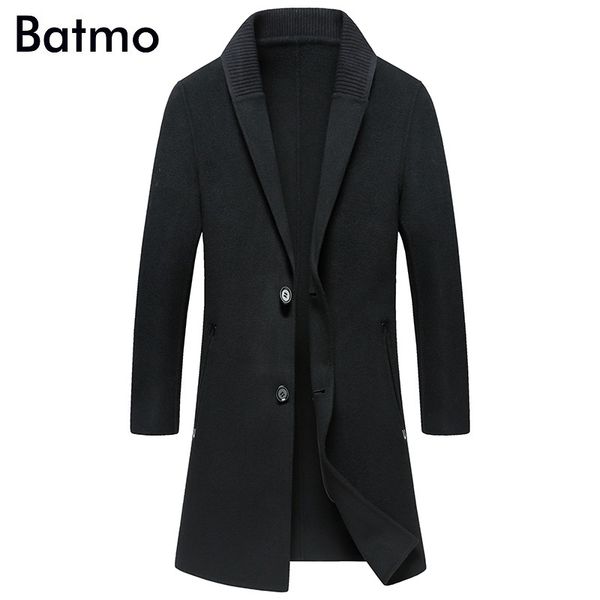 batmo 2018 new arrival winter double sided wool smart casual trench coat men,men's long jackets ,plus-size 9810, Black
batmo 2018 new arrival winter double sided wool smart casual trench coat men,men's long jackets ,plus-size 9810, Black