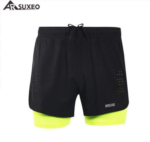 arsuxeo men's summer quick dry running shorts cycling 3" running shorts outdoor sportswear fitness clothing, Black;blue
arsuxeo men's summer quick dry running shorts cycling 3" running shorts outdoor sportswear fitness clothing, Black;blue