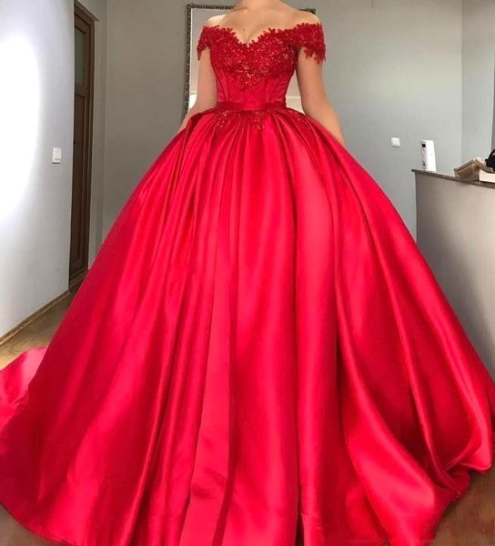 off the shoulder satin ball gowns quinceanera dresses 2018 lace applique beaded floor length prom gowns girls 16 years dresses ba9521, Blue;red
off the shoulder satin ball gowns quinceanera dresses 2018 lace applique beaded floor length prom gowns girls 16 years dresses ba9521, Blue;red