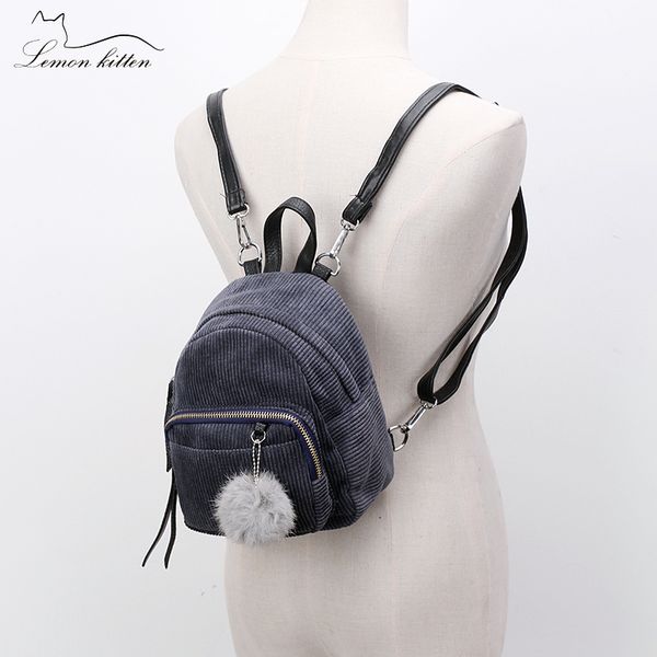 lemon kien corduroy mini women backpack with pompons retro fashion backpack for women teenager girl rucksack escolar
lemon kien corduroy mini women backpack with pompons retro fashion backpack for women teenager girl rucksack escolar