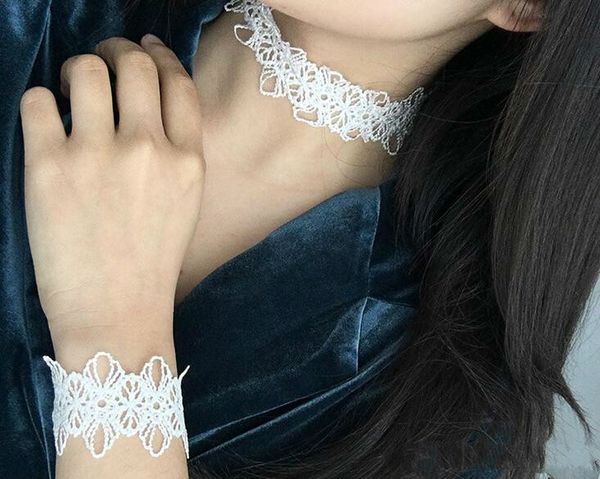 2018 handmade black hollow flower necklace set sweet lace necklace bracelet wholesale, Silver
2018 handmade black hollow flower necklace set sweet lace necklace bracelet wholesale, Silver