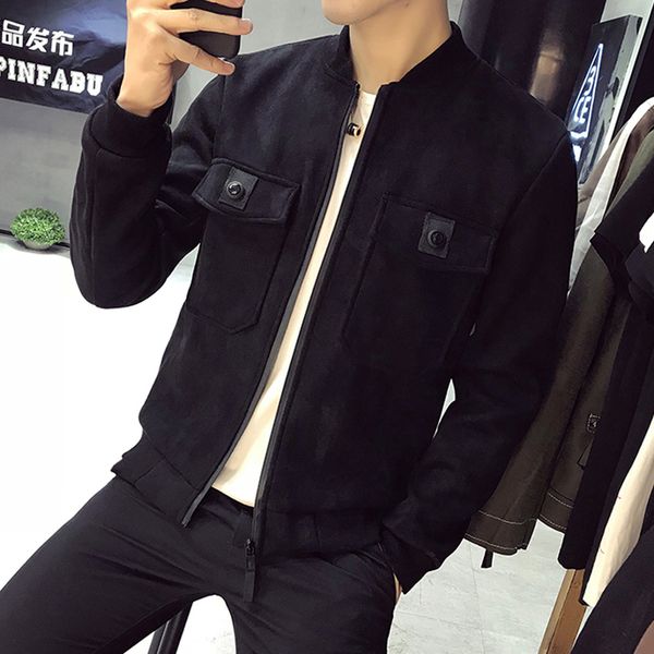 2021 solid fashion style youth short new street casual autumn suede personality colors simple chest pocket big jacket spring exfhx, Black
2021 solid fashion style youth short new street casual autumn suede personality colors simple chest pocket big jacket spring exfhx, Black