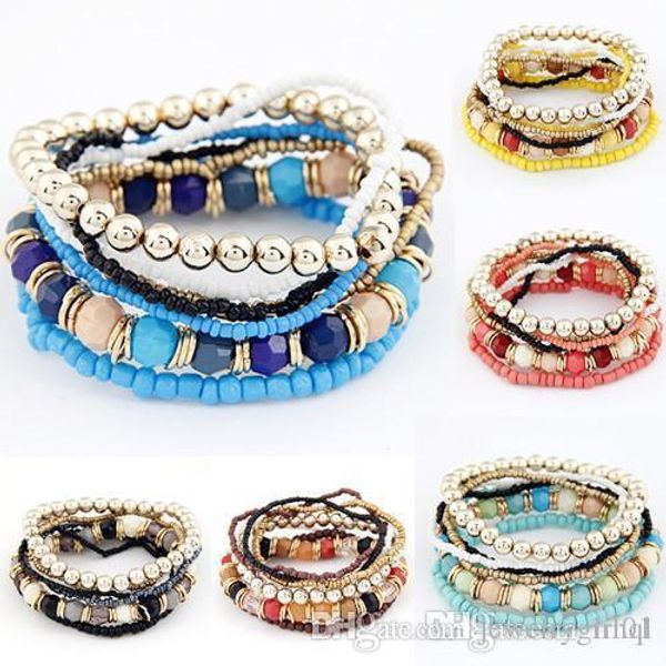 2017 bohemian summer jewelry mutilayer beads bracelets & bangles for women elastic strand pulseras mujer femme bijouterie, Black
2017 bohemian summer jewelry mutilayer beads bracelets & bangles for women elastic strand pulseras mujer femme bijouterie, Black