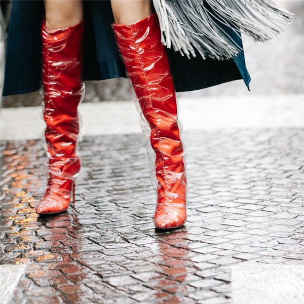 pointed toe satin and tpu knee high boots luxury designer shoes for women's red black grey stiletto high heels boots shoes woman
pointed toe satin and tpu knee high boots luxury designer shoes for women's red black grey stiletto high heels boots shoes woman