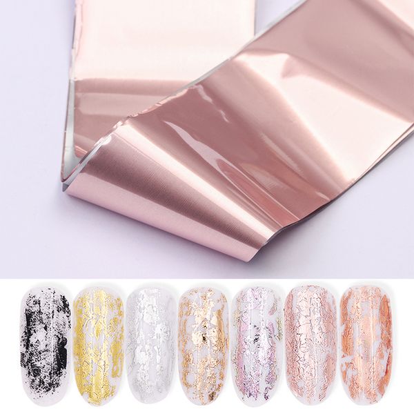 120*4cm laser matte rose gold nail transfer foils decorations nail art polish wraps decals diy beauty stickers accessories, Black 
120*4cm laser matte rose gold nail transfer foils decorations nail art polish wraps decals diy beauty stickers accessories, Black