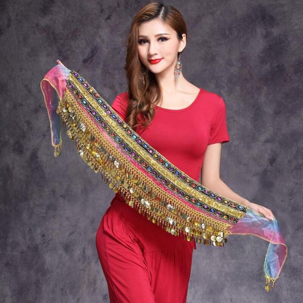 new style 1pc cute belly dance hip scarf wrap belt with golden coins dancing accessories dance coin belt rainbow color, Black;red
new style 1pc cute belly dance hip scarf wrap belt with golden coins dancing accessories dance coin belt rainbow color, Black;red