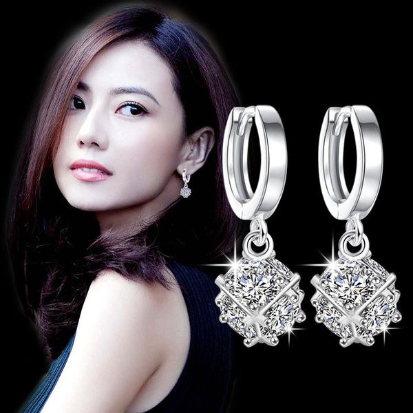 925 silver fashion earrings for women statement mother's day gift cubic zirconia dangle earring embellished with crystals from swarovsk 
925 silver fashion earrings for women statement mother's day gift cubic zirconia dangle earring embellished with crystals from swarovsk
