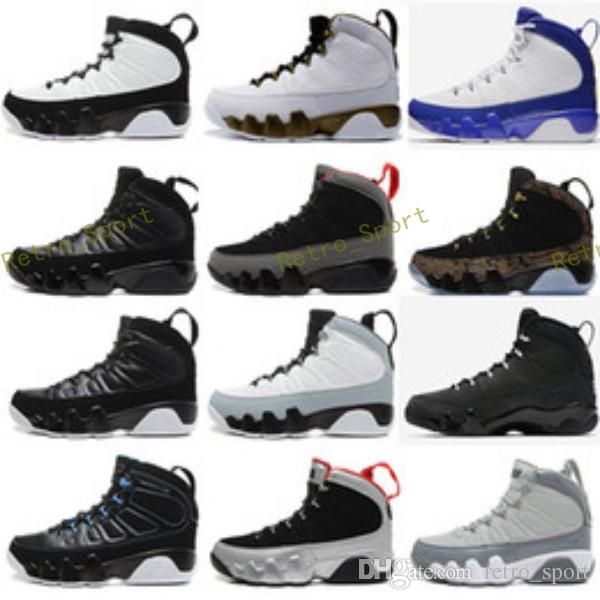 2018 9 9s men basketball shoes OG Space Jam Tour Yellow PE Anthracite The Spirit Johnny Kilroy 2010 release sports shoes sneakers