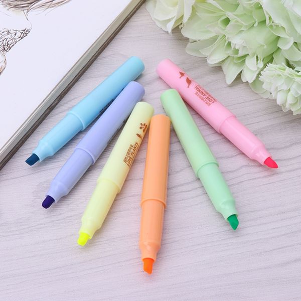 6 colors/box mini cute colorful candy color highlighters promotional markers gift stationery office school supplies, Black;red
6 colors/box mini cute colorful candy color highlighters promotional markers gift stationery office school supplies, Black;red