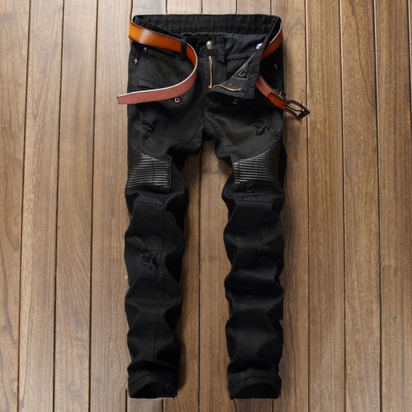 fashion j181013 ripped designer biker jeans leather patchwork denim fit black moto mens joggers for pants male jeans slim distressed rcqme
fashion j181013 ripped designer biker jeans leather patchwork denim fit black moto mens joggers for pants male jeans slim distressed rcqme