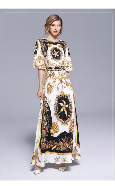 women's summer boho vintage printing dress ladies elegant fashion flare sleeve bohemian beach maxi dress d71600, Black;gray
women's summer boho vintage printing dress ladies elegant fashion flare sleeve bohemian beach maxi dress d71600, Black;gray